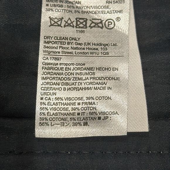 Banana Republic Sloan Fit Dot Slim Ankle Pant Navy Purple Size 6 - Picture 7 of 10